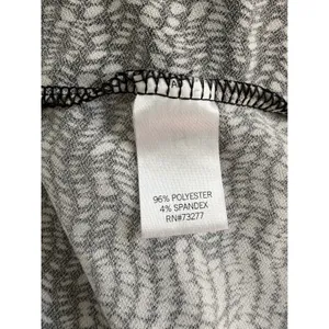Apt. 9 Faux Wrap Dress Black White‎ Abstract Geometric V-Neck XL Officewear thumbnail 8