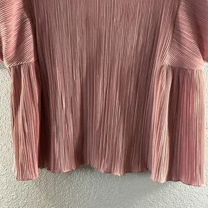 Madewell Texture & Thread Micropleat Top in Vintage Mauve thumbnail 7