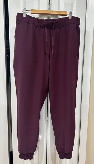 Lululemon Drawstring Jogger Pants - Plum thumbnail 1