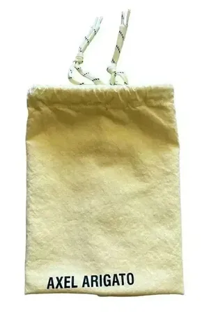 Axel Arigato Plastic Soft Material Dust Bag with Drawstring Closure # 1353 Yellow thumbnail 1