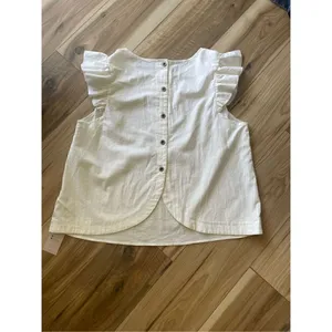 NWT EMERY ROSE Solid Ruffle 100% Cotton Trim Blouse 2XL Size undefined thumbnail 4