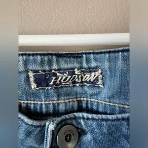 Hudson Jeans Vintage Women’s Double Button Bootcut Light Denim Jeans Size‎ 27 thumbnail 2