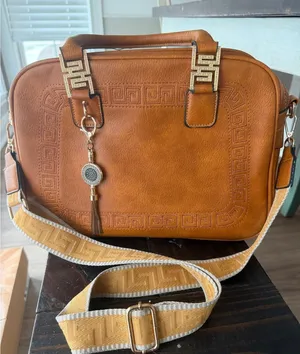 Montana West Top Handle Satchel Bag Crossbody Strap Boho Western Cognac Rustic thumbnail 1