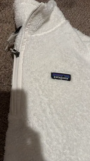 Patagonia White Fleece Pullover thumbnail 4