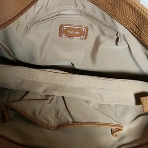 Nine West large shoulder bag tote bag tan brown thumbnail 6