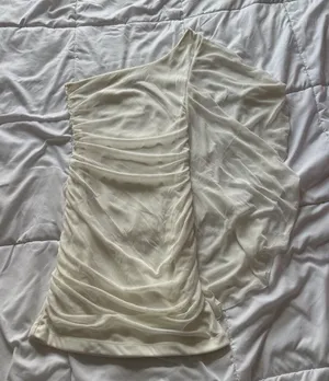 Body Central Womens Size Small One Shoulder Ruched Bodycon Mini Dress Y2K Retro‎ Coquette 90s thumbnail 1