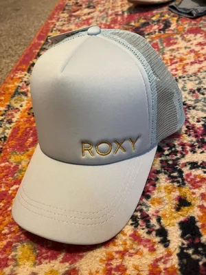 Roxy Light Blue And Gold  Trucker Hat thumbnail 1