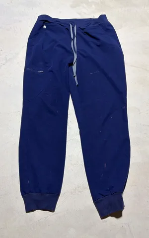 Figs Navy Drawstring scrub Jogger Pants large thumbnail 1