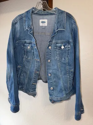 Classic Old Navy Jean Jacket Denim Jacket cottagecore teacher thumbnail 1