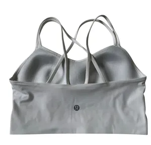 Lululemon White Lightly Padded Sports Bra Women Size 6 | 54-18 thumbnail 2