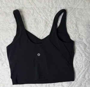 Lululemon align tank NWOT size 4 black with pads thumbnail 4