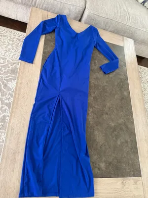 Popilush Shapewear Long Sleeve V-Neck Low Back Slimming Maxi dress thumbnail 7