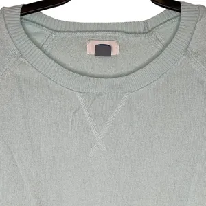 Old Navy Womens Sweater Size Medium Teal Cotton Crew Neck‎ thumbnail 2