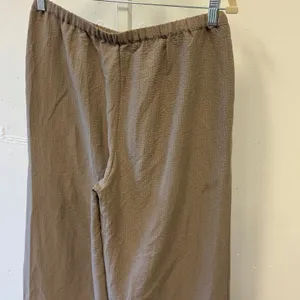 Peppermayo Crinkle Textured Wide Leg Drawstring Pants US 6 EU 38 Gray Earthy thumbnail 5