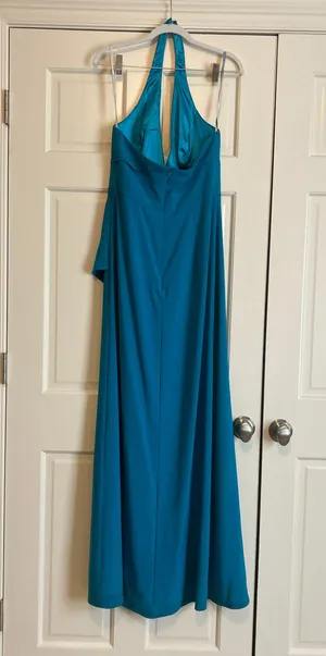 Monique Lhuillier Long Blue  Dress thumbnail 2