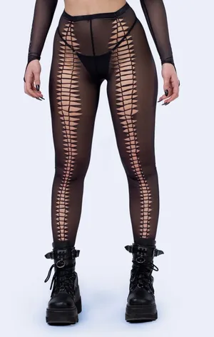 Knot black leggings Size M thumbnail 1
