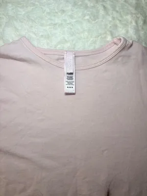 SKIMS Long Sleeve Tee in Light Pink thumbnail 2