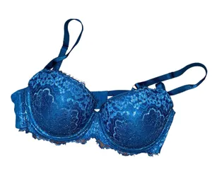 Victoria's Secret BLUE Dream Angels 34D Good condition thumbnail 1