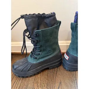 Hunter Skylar Waterproof Boot Green/black Women's Sz 7 $225 thumbnail 6