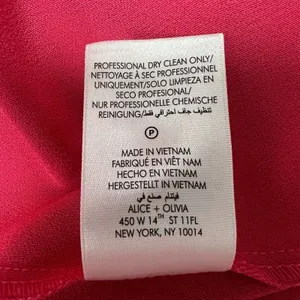 Alice + Olivia Rosa Slip Skirt Pink Asymmetric Feminine Satin Women's Size 10 thumbnail 15