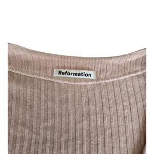 Reformation Pink Ribbed Knit Gellar Top Size: XS thumbnail 4