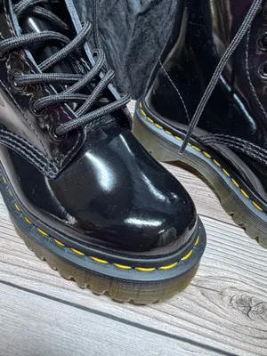 Dr. Martens AirWair Black Combat Boots US Size 4 thumbnail 2