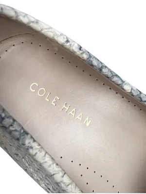 EUC Cole Haan Leather Evelyn Driving Loafers Snakeskin Size 8 thumbnail 3