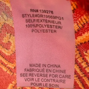 DR2 Floral Blouse Red Size M thumbnail 4