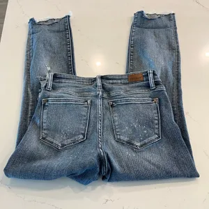 Judy Blue Boyfriend Fit Jeans Size‎ 3 /26 Distressed thumbnail 4