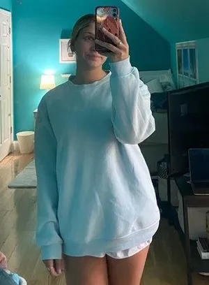 H&M Blue Cotton Crewneck Pullover Sweatshirt thumbnail 1
