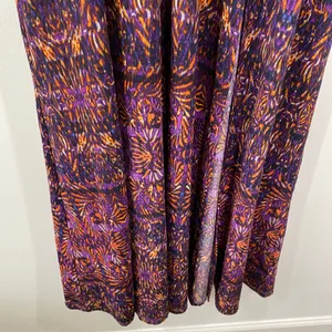 Jack by BB Dakota Purple Orange Printed V-Neck Maxi Dress Women's Size Medium M thumbnail 4