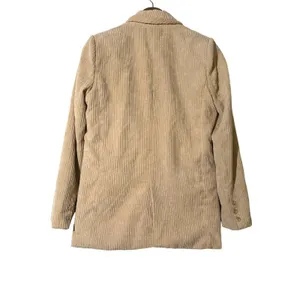 Cider Corduroy Blazer Beige One Button Lined Jacket Women’s Small thumbnail 3