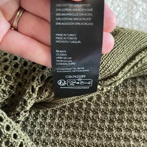 Anthropologie Olive Mesh Knit Top Size Small thumbnail 13