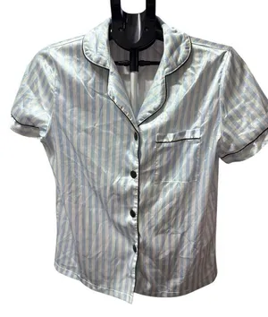 LYANER / stripe Silk Satin Pajamas p20 thumbnail 1