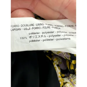 Zara Women Metallic Floral One Shoulder Mini Ruffle‎ Bodycon Dress Multicolor M thumbnail 8