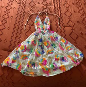 Sequin bejeweled dress Multiple thumbnail 1