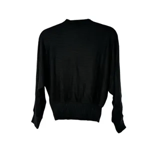 Madewell Mockneck Dolman Sleeve Rib Knit Top Black Long Sleeve Pullover XXS NWT thumbnail 3