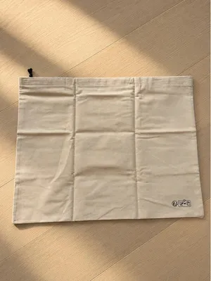 Rag & Bone New York Large Canvas Dust Bag 19.5x15.5 Beige Drawstring thumbnail 3