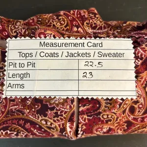 Talbots Paisley Blouse Brown XL‎ thumbnail 7