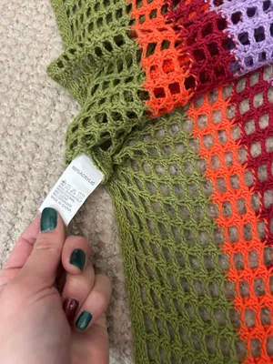 Rainbow crochet poncho shirt Multiple thumbnail 7