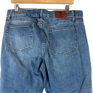 Frye Mid Rise Boyfriend Solid Denim Jeans‎ Medium Wash Casual Stretch Size 10 thumbnail 5