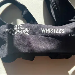 Whistles Womens Sports Bra Black Criss Cross Straps Ribbed Band Size S/M thumbnail 4