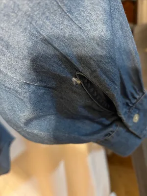 Old Navy Denim Button-Front Shirt - Blue thumbnail 6