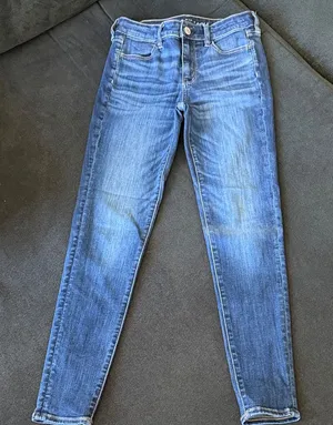 American Eagle Outfitters Slim Skinny Jeans in Medium Blue thumbnail 1