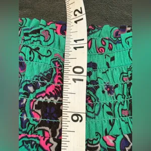 Aerie Paisley Jogger style Pants in Green and Pink size M thumbnail 12