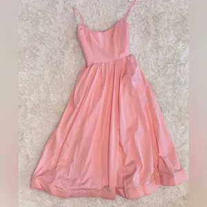 NWOT HOUSE OF CB LOLITA Apricot Corset Fit & Flare Midi Sundress Sundress XS thumbnail 8