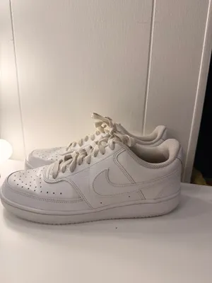 Nike Court Vision Low Triple White Low-Top Sneakers thumbnail 3
