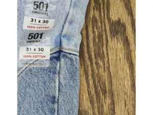 NWT Levi's 501 Fly High Rise Straight Jeans 94417273 County Fair Blue 31 x 30 thumbnail 13