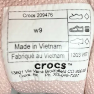 LiteRide by CROCS Light Gray & Pink Sneaker Women's Size 9W EUC thumbnail 8