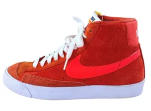 Nike Blazer Mid 77 Vintage Men's Orange Suede Leather Lace Up Sneakers Shoes 8 thumbnail 1